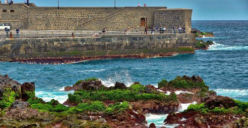 cliff  tenerife  rocks