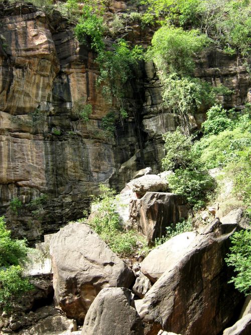cliff nature rock