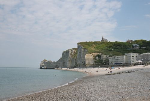 cliff coast sea
