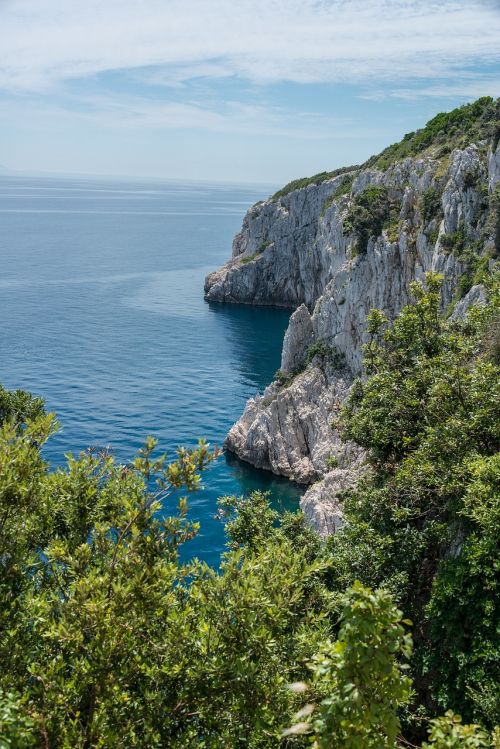 cliff ocean nature