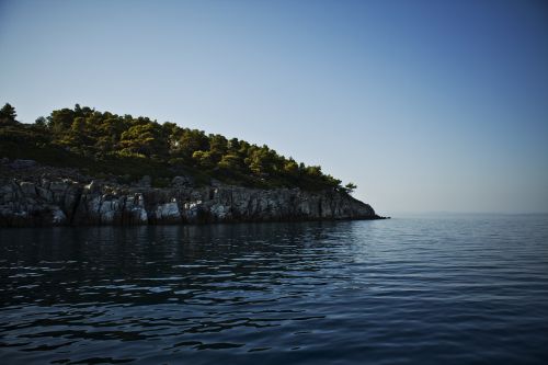 cliff rock sea