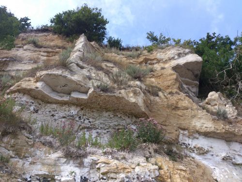 cliff limestone structure