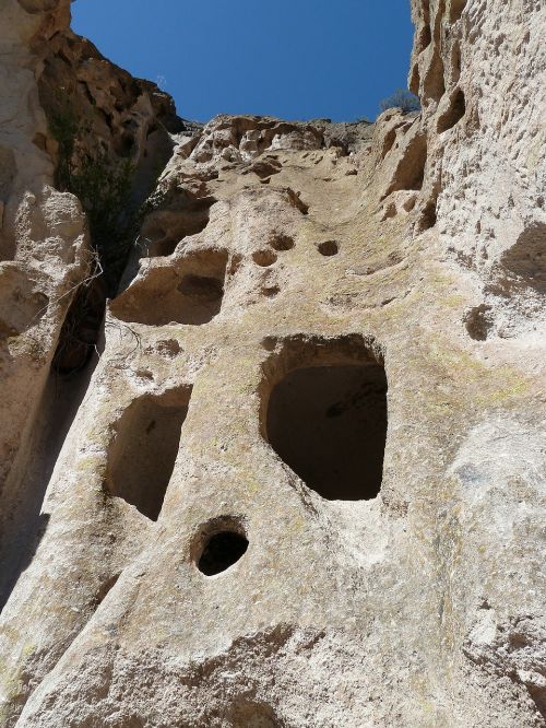cliff dwelling rock limestone