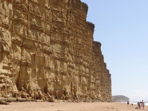 cliffs beach sand