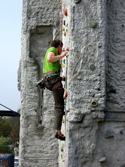 climber climbing tower sport climbing