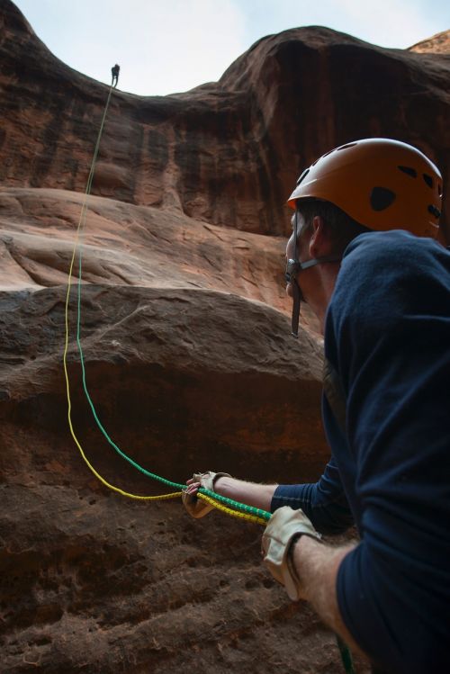 climbing rappelling canyoneering