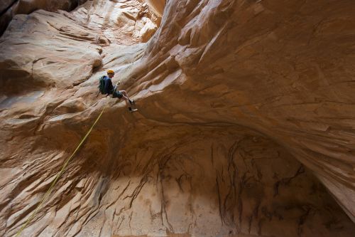 climbing rappelling canyoneering