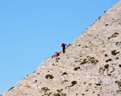 climbing climbers top