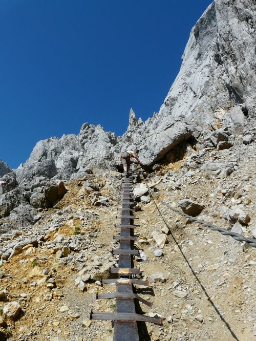 climbing climber gamsängersteig