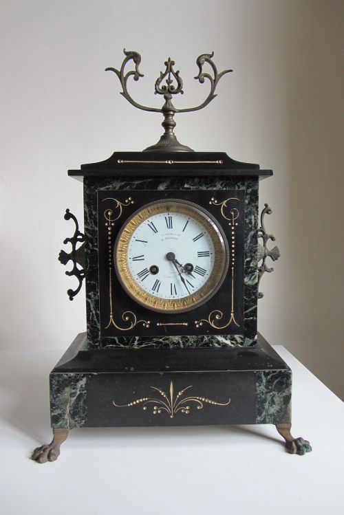 clock french mantel clock timepiece