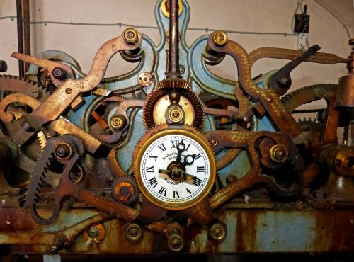 clock clock bell clockwork