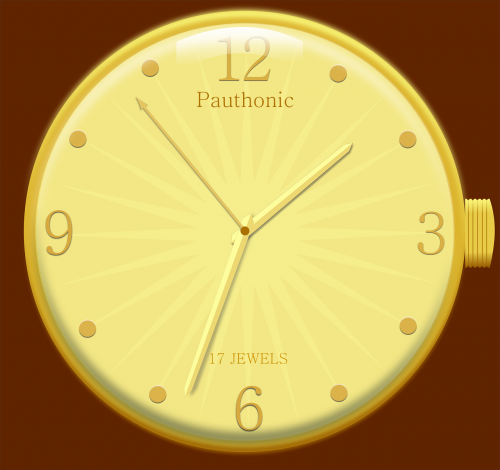 clock gold time