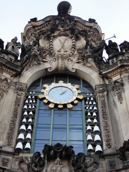 clock dresden building