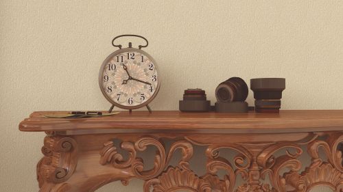 clock table clock camera lens