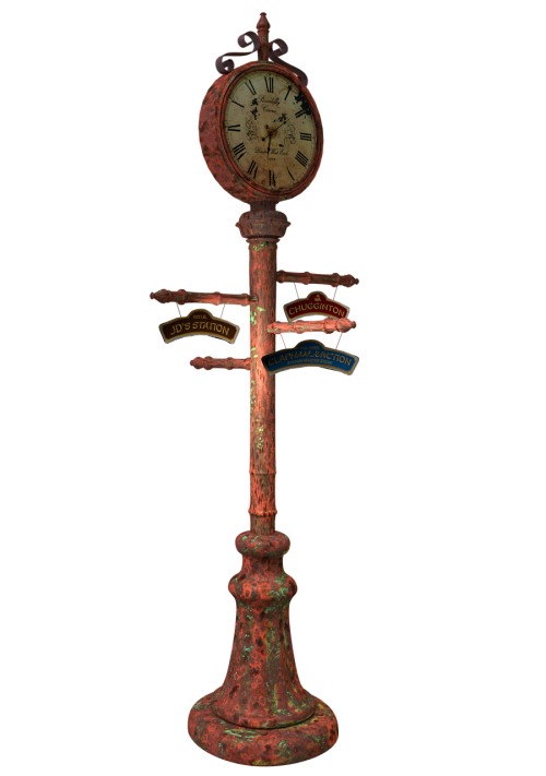 clock strassenuhr timepiece