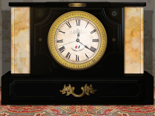 clock antique wooden clock app