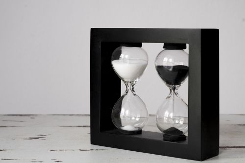 clock hourglass kuechenuhr