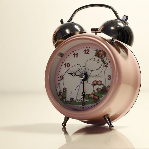 clock alarm clock pink