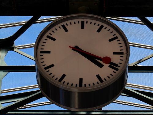 clock time station clock