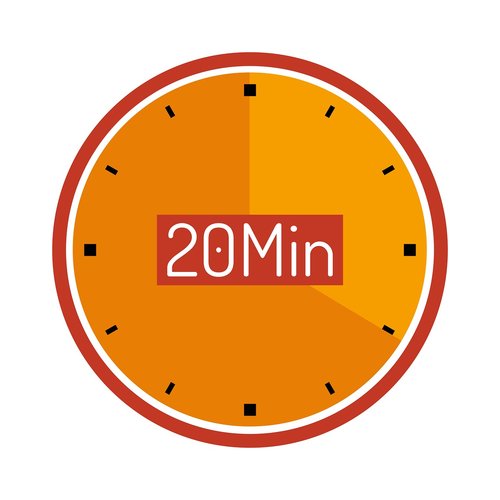 clock  20 min  wait