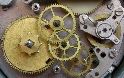 clock mechanism gears