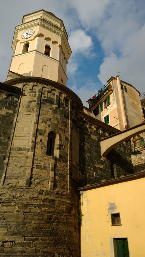 Clock Tower Vernazza Italy