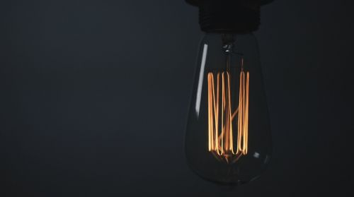close-up electricity light