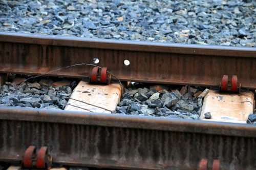 Close Up Of Railroad Ties