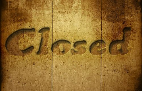 closed wood to
