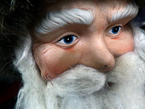 Closeup Of Santa Face