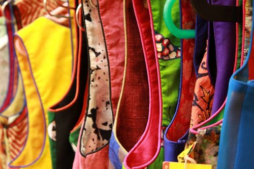 clothes colorful handloom