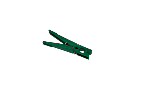 clothes peg isolated green