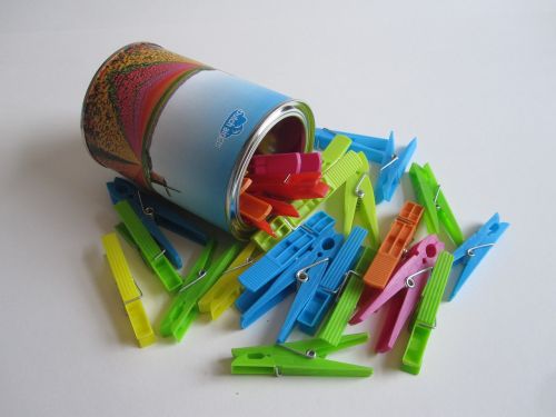 clothes pegs colorful color