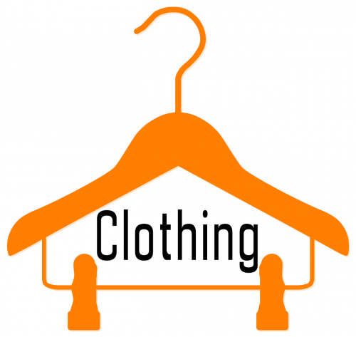 clothing hanger sign