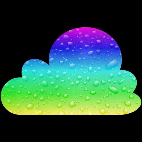 cloud rainbow colors funny