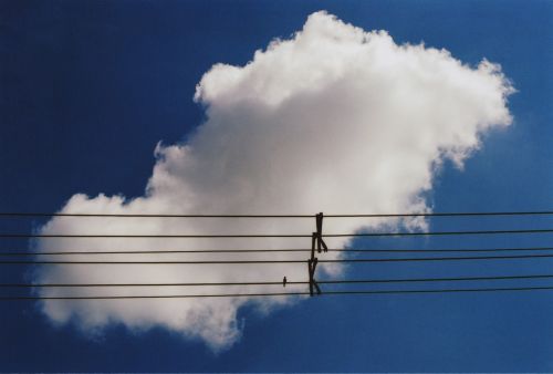 cloud wire sky