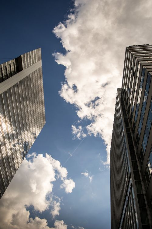 cloud buildings minimalist