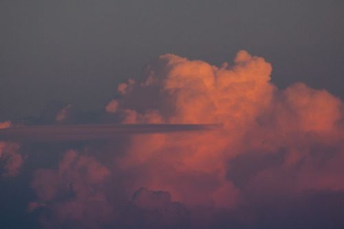 cloud afterglow orange
