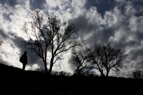 cloud silhouette landscape