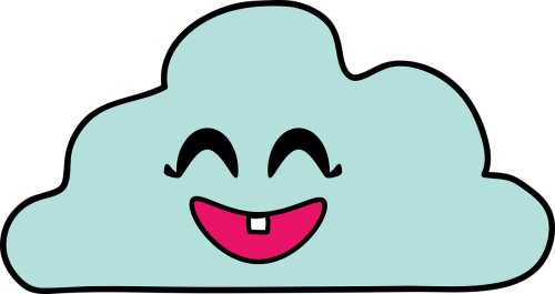 cloud cartoon smile