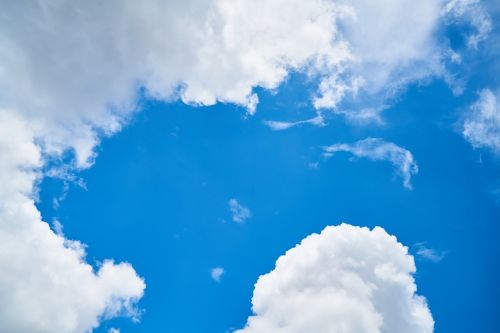 cloud blue composition