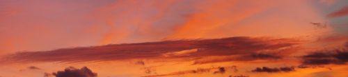 cloud panorama afterglow