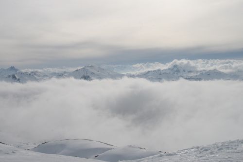 cloud mountain snow
