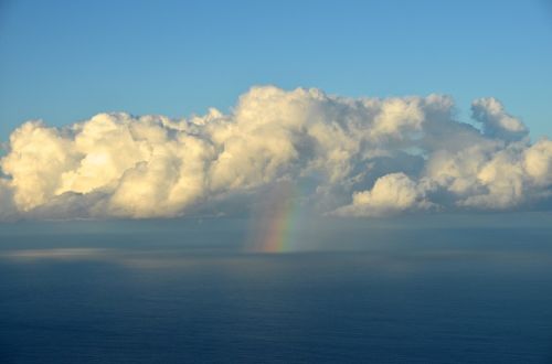 cloud rainbow sea