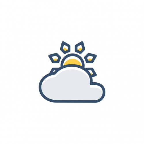 cloud sun icon