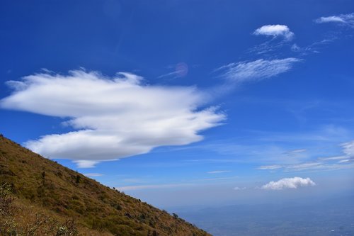 cloud  sky  hill