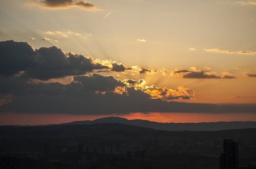 cloud  sunset  landscape