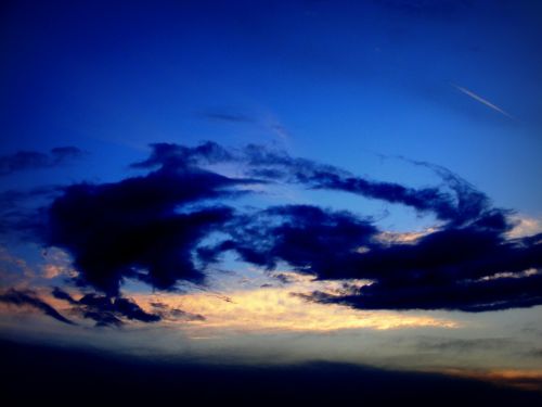 cloud sky in the evening