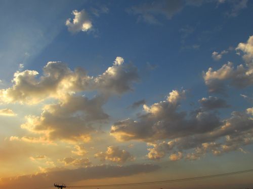 cloud sunset horizon beautiful