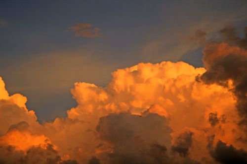 Cloud With Rich Sunset Colours